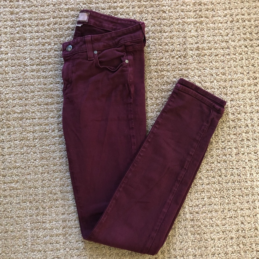 PAIGE Denim Low-Rise Skinny Jeans